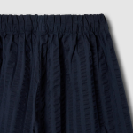 JAJU Cotton Seersucker Banding Pants (Navy) — лёгкость и комфорт в каждой детали