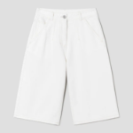 KUHO [HEART FOR EYE] Bermuda Denim Shorts – Ivory