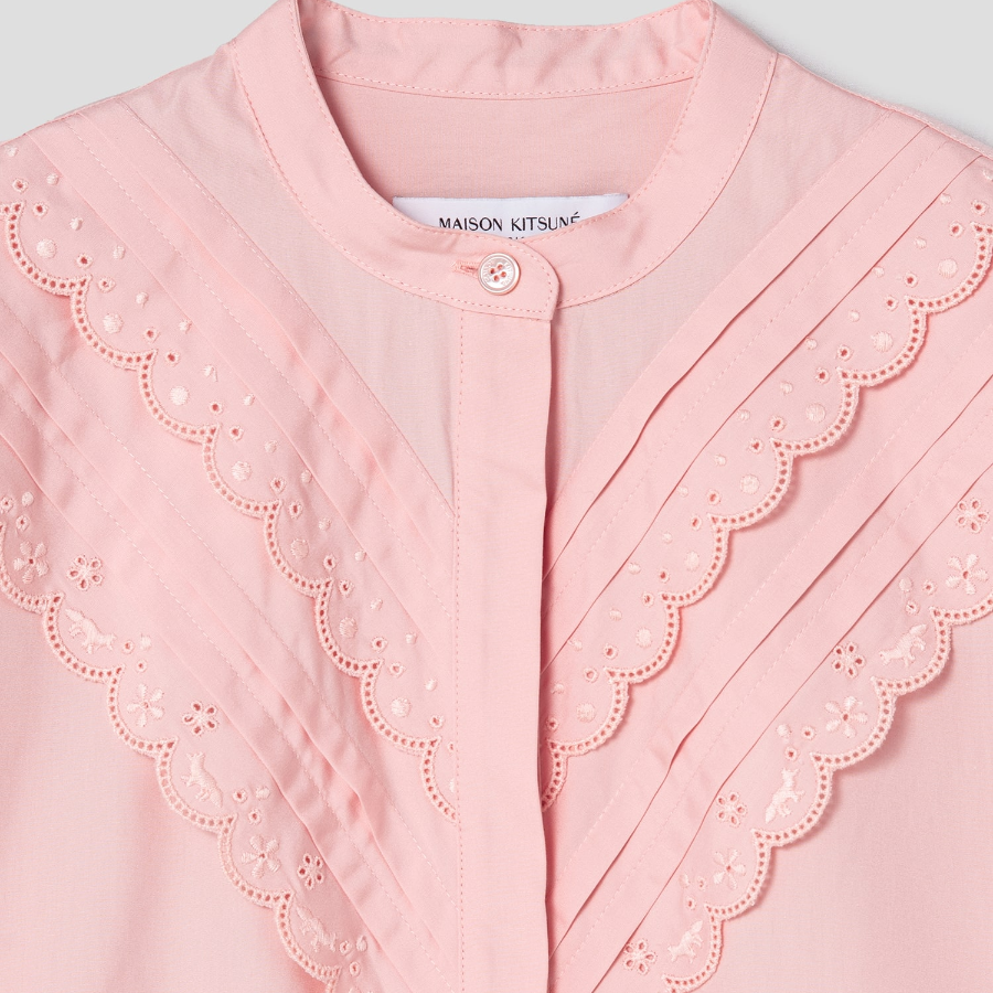 Maison Kitsune Women Craft Embroidery Shirt