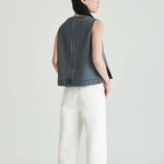 JAJU Tapered Denim Pants (Ivory) — универсальные джинсы с мягким силуэтом и комфортной посадкой