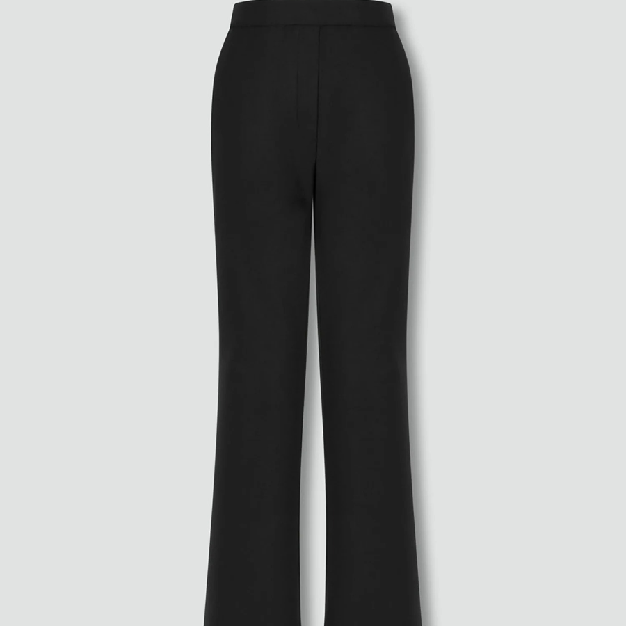 JAJU All-Day Bootcut Pants (Black) — элегантный комфорт для повседневной динамики