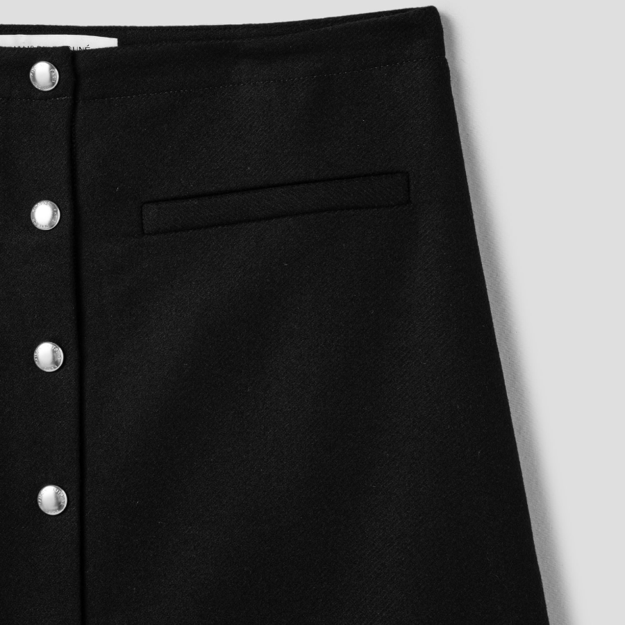 Maison Kitsune Women Button Down Midi Skirt