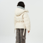 GANNI Nylon Tech Puffer Short Jacket – Tofu