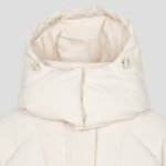 GANNI Nylon Tech Puffer Short Jacket – Tofu