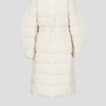 GANNI Tech Seersucker Puffer Coat – Tofu