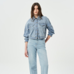 GANNI Tint Denim Bomber Jacket – Tint Wash