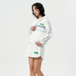 GANNI Stretch Shell Tracksuit Jacket – Ivory