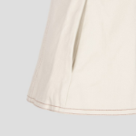 GANNI Herringbone Canvas Fitted Blazer – Summer Sand