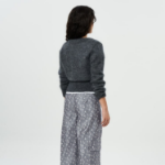 GANNI Light Mohair Tie String Cardigan – Grey