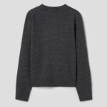 GANNI Graphic Wool Mix Tiger Crewneck – Ash