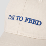 10 CORSO COMO – кепка Cat To Feed Hat (Beige + Blue Embroidery)