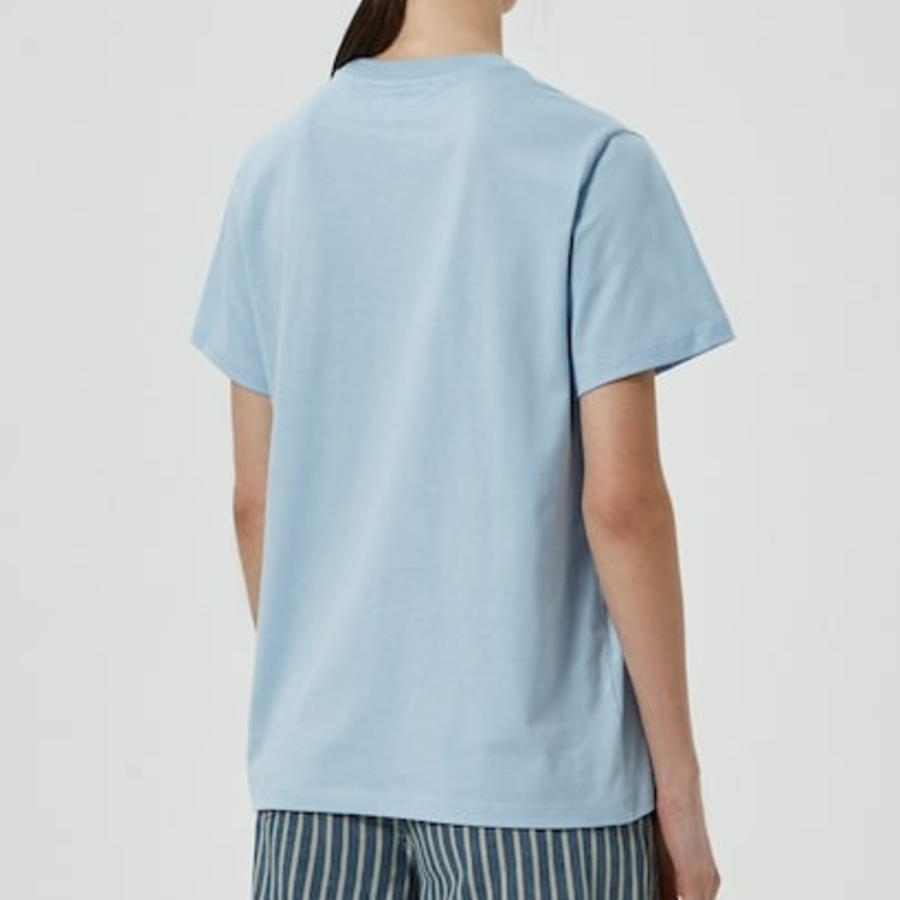 GANNI Basic Cotton Jersey Animals Relaxed T-shirt - Sky Blue