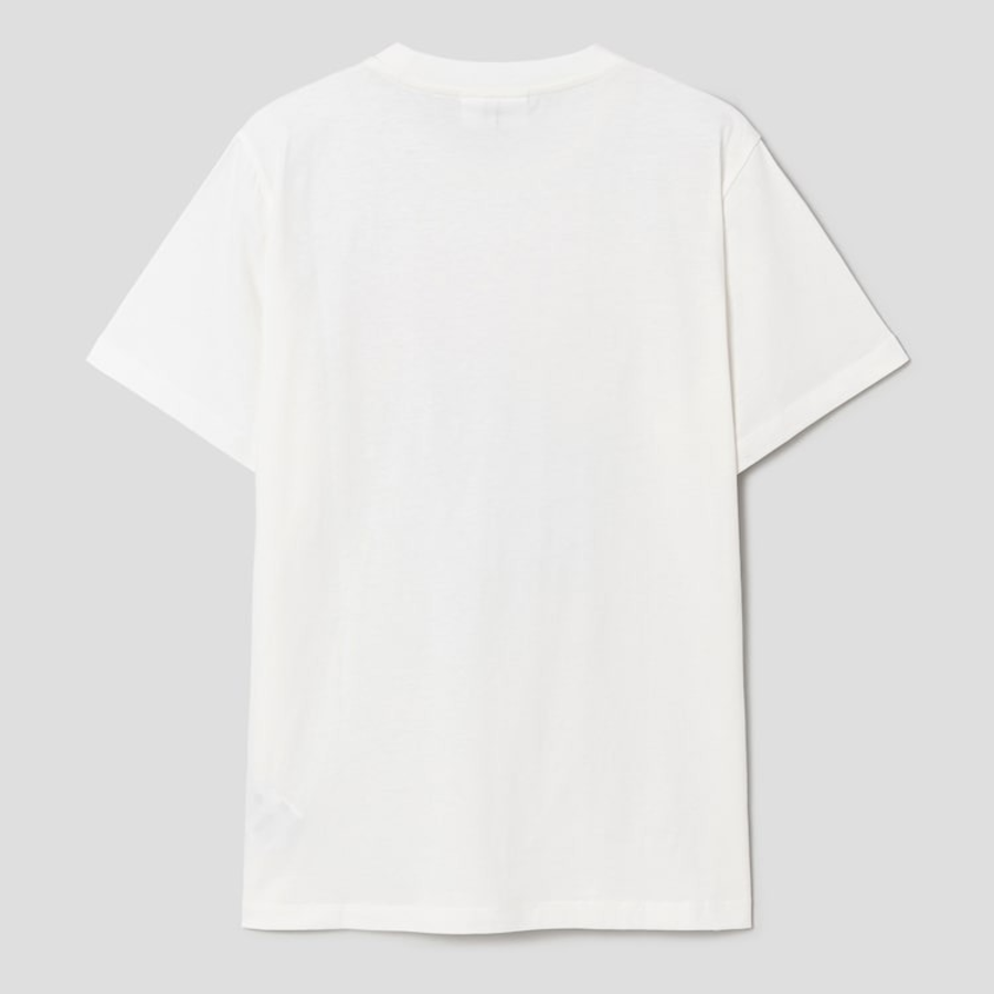 GANNI Basic Cotton Jersey Grapes Relaxed T-shirt - Ivory