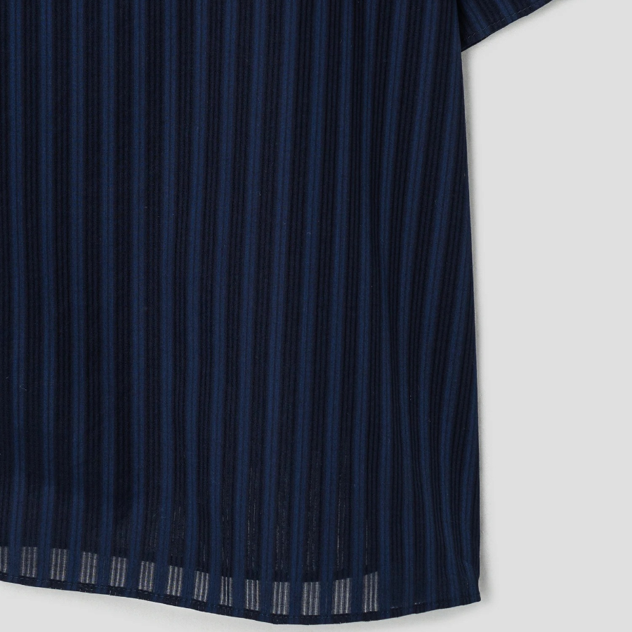 Theory Women Linear Cotton Oversized Boxy Tee - Nocturne Navy