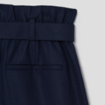 KUHO Cotton Belted Bermuda Pants - Navy