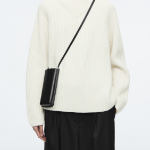COS Crossbody Phone Pouch – Leather Black