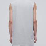 Layered Sleeveless Tank — Long Length — Light Grey