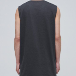 Layered Sleeveless Top (Long Length) — Dark Grey