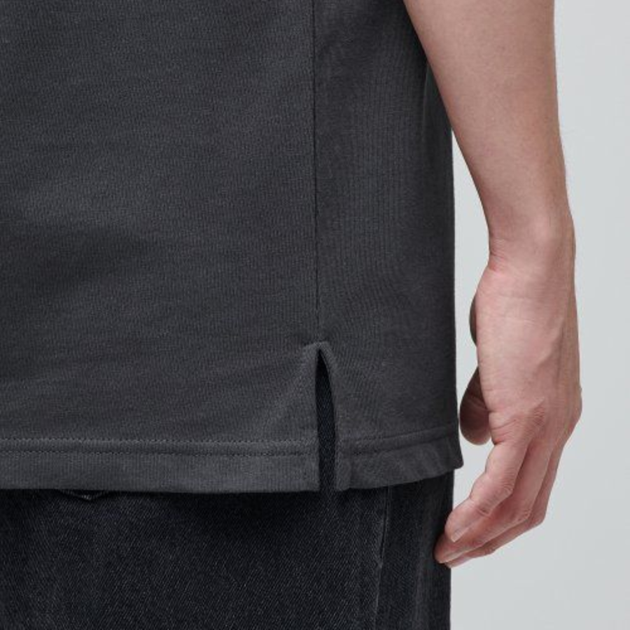 Layered Sleeveless Top — Regular Length — Dark Grey