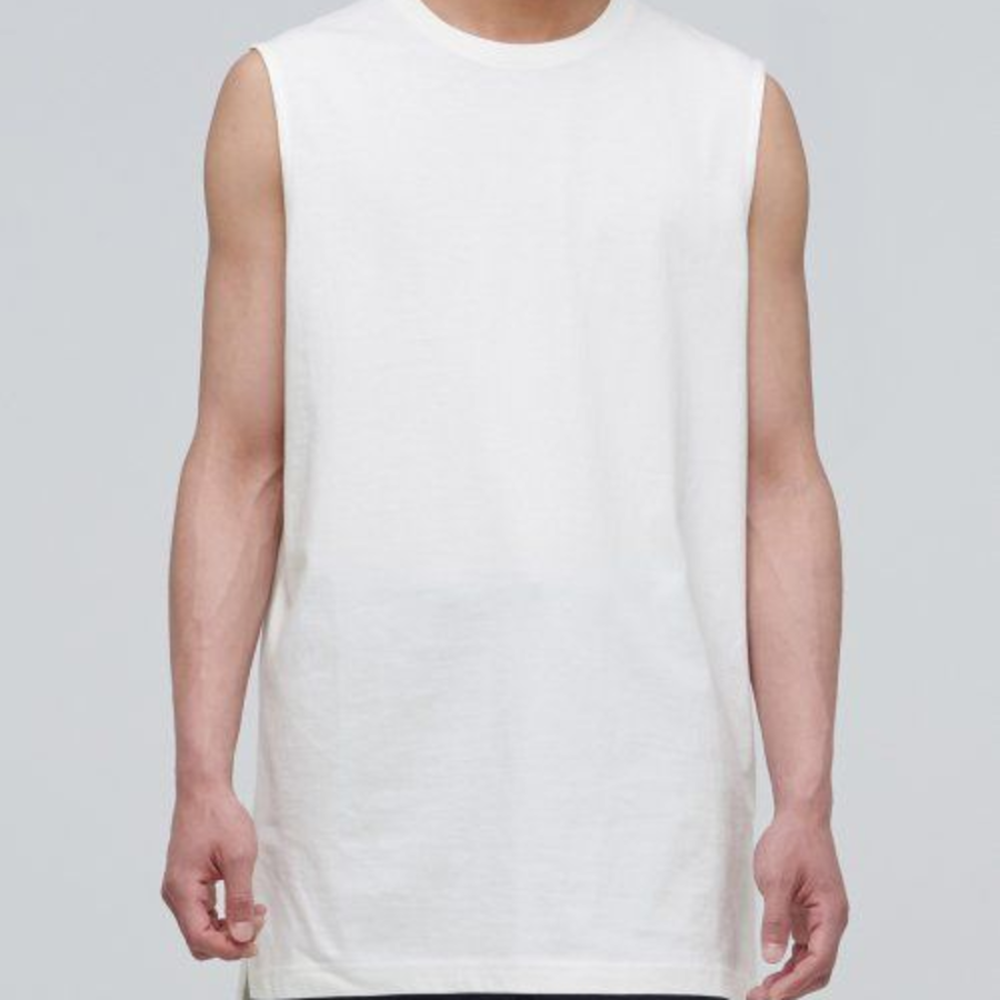 Layered Sleeveless Top — Long Length — Cream
