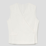 KUHO [Edit] Side Button Blouse - White