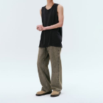 Layered Scoop Neck Sleeveless Top — Black