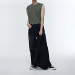 [CoolTandaard] Relaxed Sleeveless Top — Light Khaki