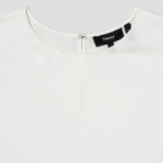 Theory Women Silk Georgette Straight Shell - Ivory