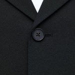 Oversized Crop Blazer — Black