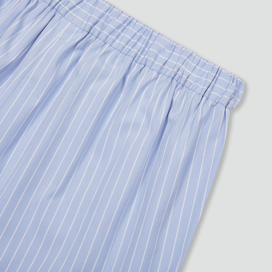 JAJU Firm Crisp Full Banding Half Pants (Light Blue) — прочные и удобные шорты с эластичным поясом и свежим светло-голубым оттенком