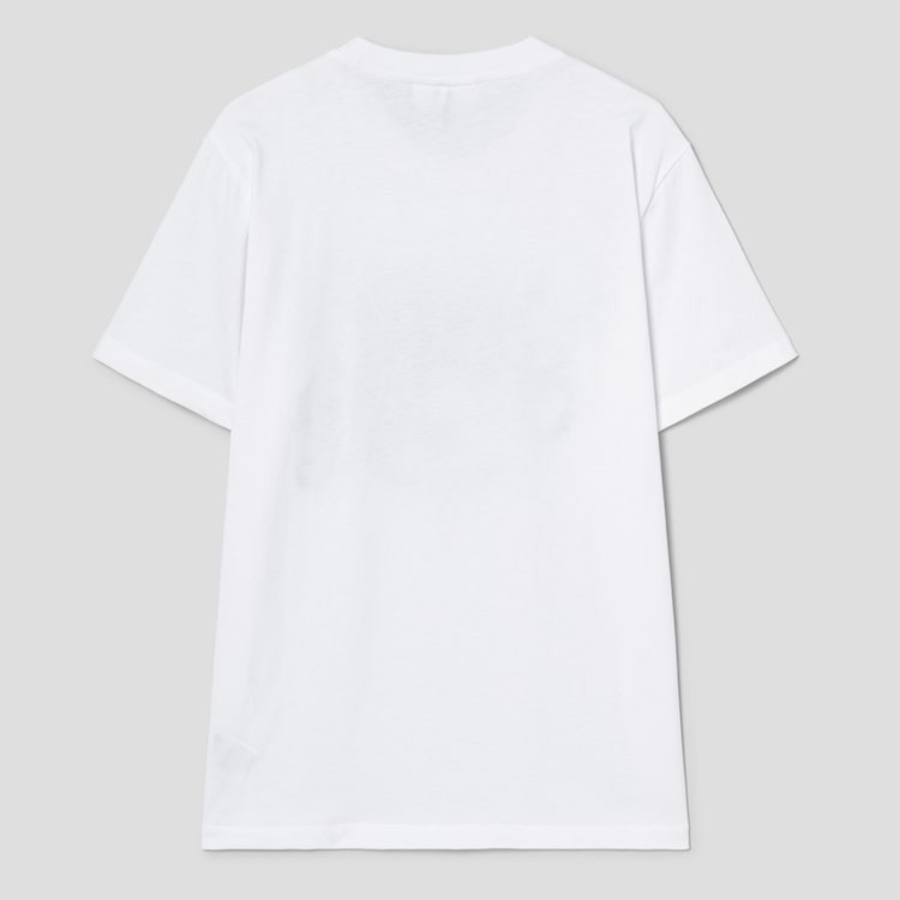 GANNI Basic Jersey Tattoo Lace Relaxed T-shirt - Bright White