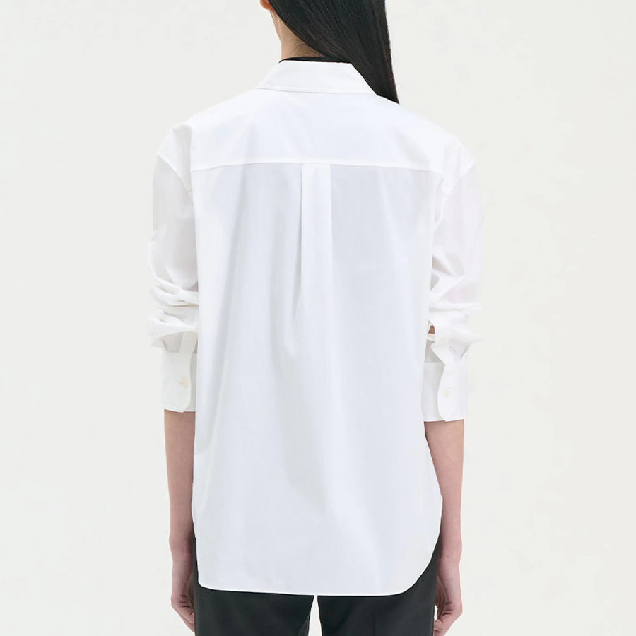 Theory Women Cotton Boyfriend Shirt - White