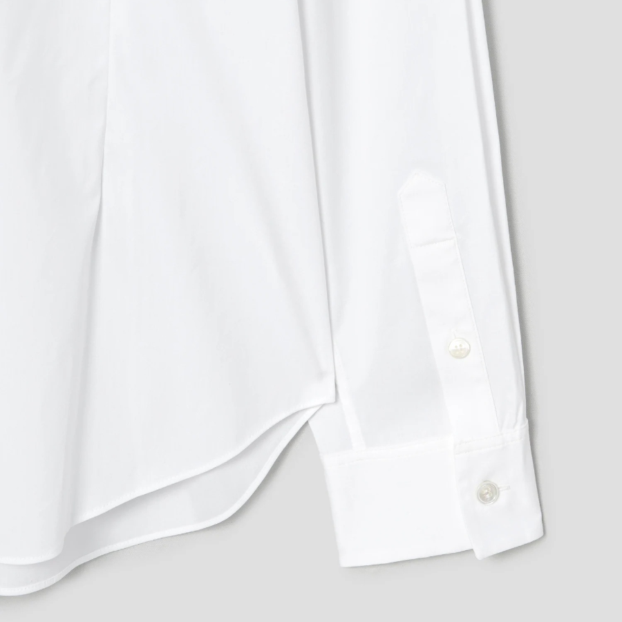 Theory Women Cotton Semi-Fitted Shirt - White