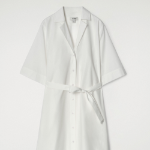 COS Belted Short-Sleeve Midi Shirt Dress