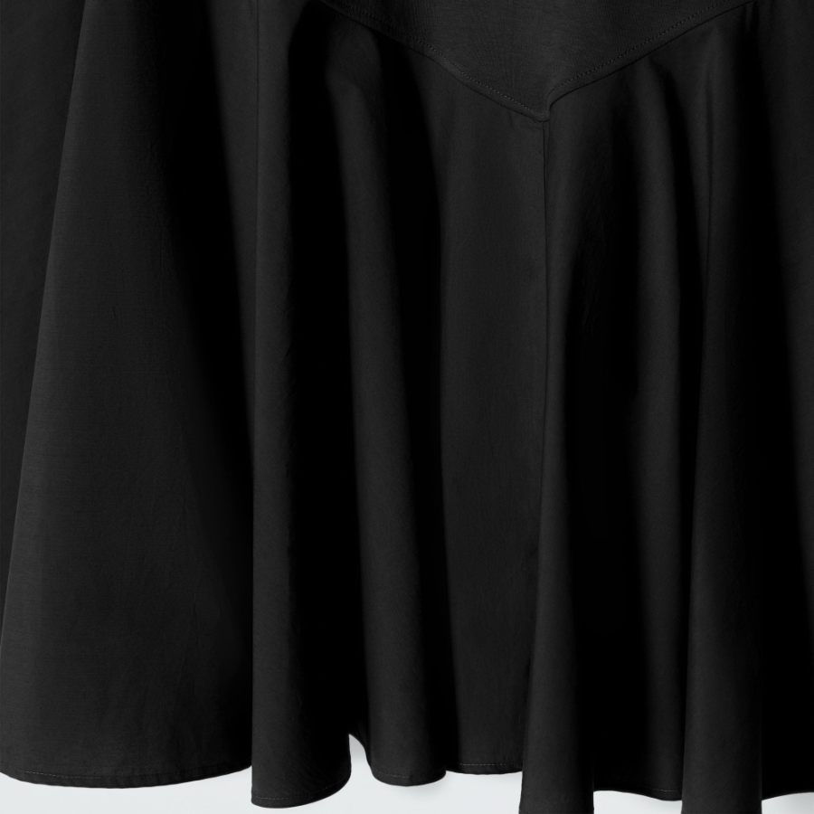 COS – Asymmetric Mini T-Shirt Dress Black