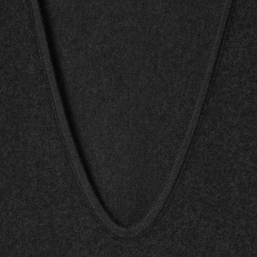 COS – Boiled Wool Midi Dress Black