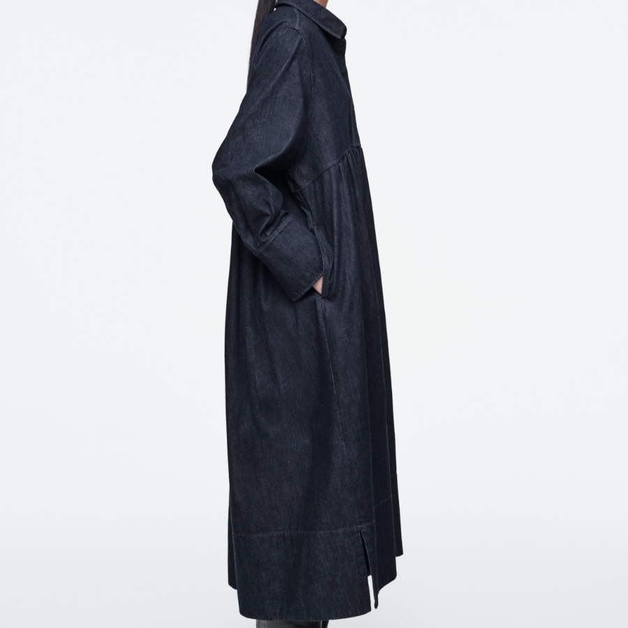 COS – Oversized Denim Shirt Dress Indigo