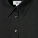 COS – Printed Belted Shirt Dress Black