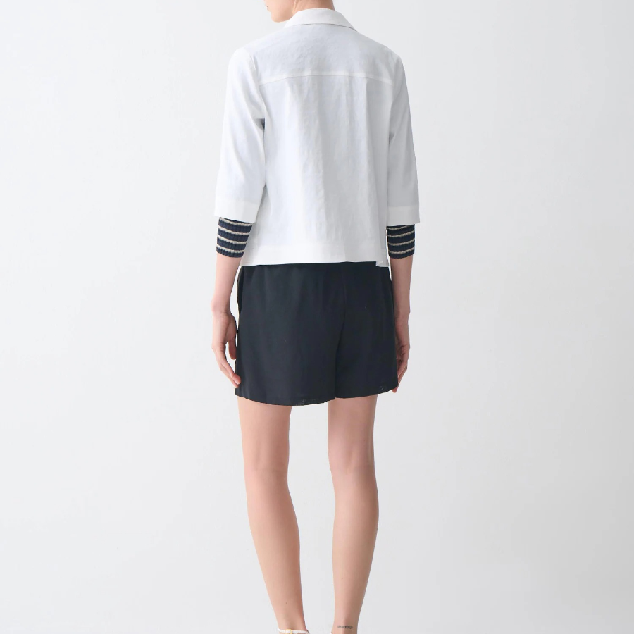 Theory Women White Crunch Casual Jacket - White