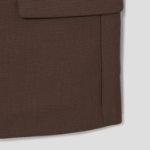 Theory Women Wool Hopsack Boxy Oversized Vest - Clove