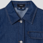 Theory Women Relaxed Denim Casual Jacket - Indigo