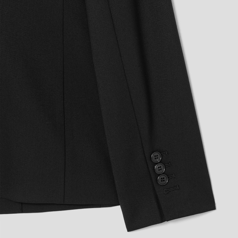 Theory Women Traceable Wool 2 Button Blazer - Black