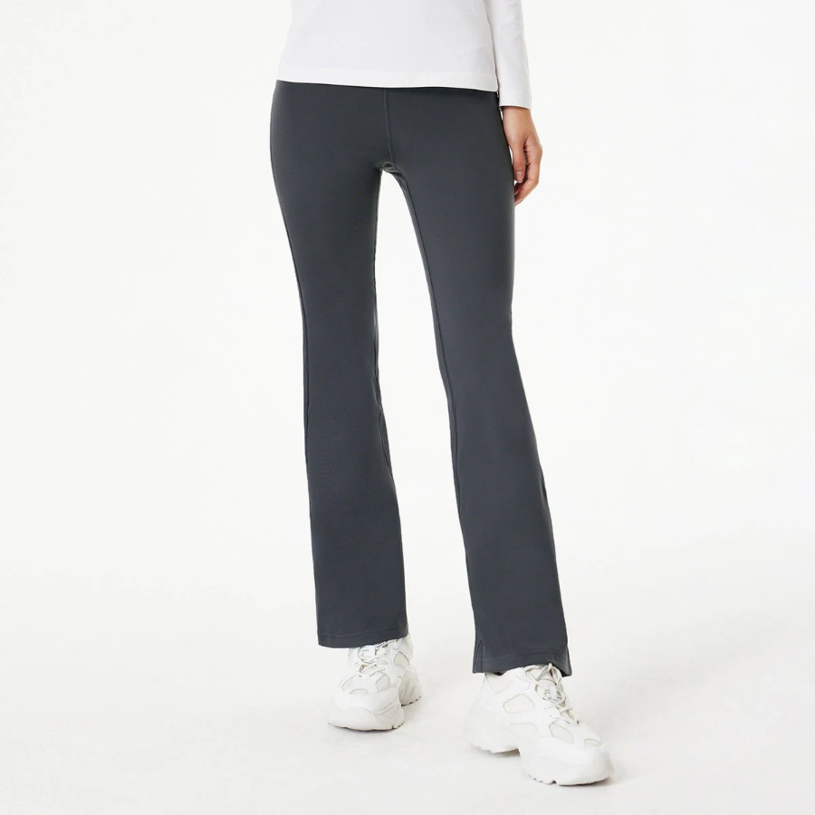 JAJU Active Bootcut Leggings (Charcoal) — комфортные спортивные леггинсы с расклешённым кроем для активного образа жизни