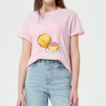 GANNI Basic Jersey Grapefruit Relaxed T-Shirt - Chalk Pink