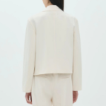 Theory Women Admiral Crepe Relax Zip Jacket - Rice