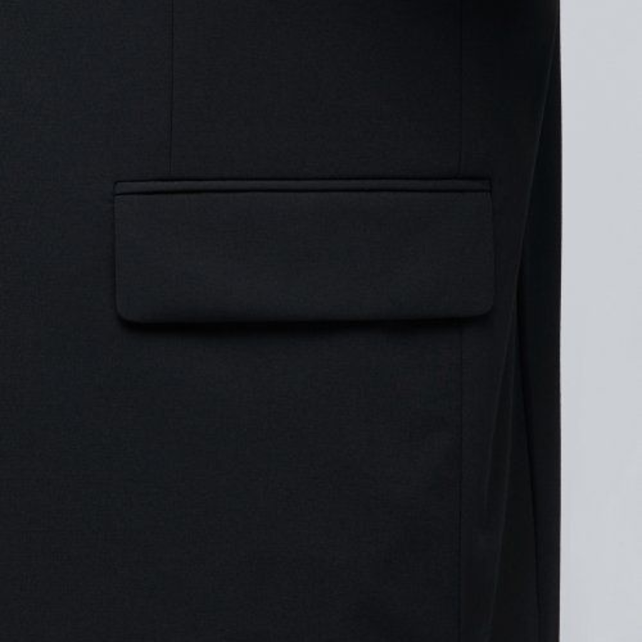 Relaxed Basic Blazer — Black