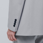 Lightweight Relaxed Basic Blazer — Light Grey