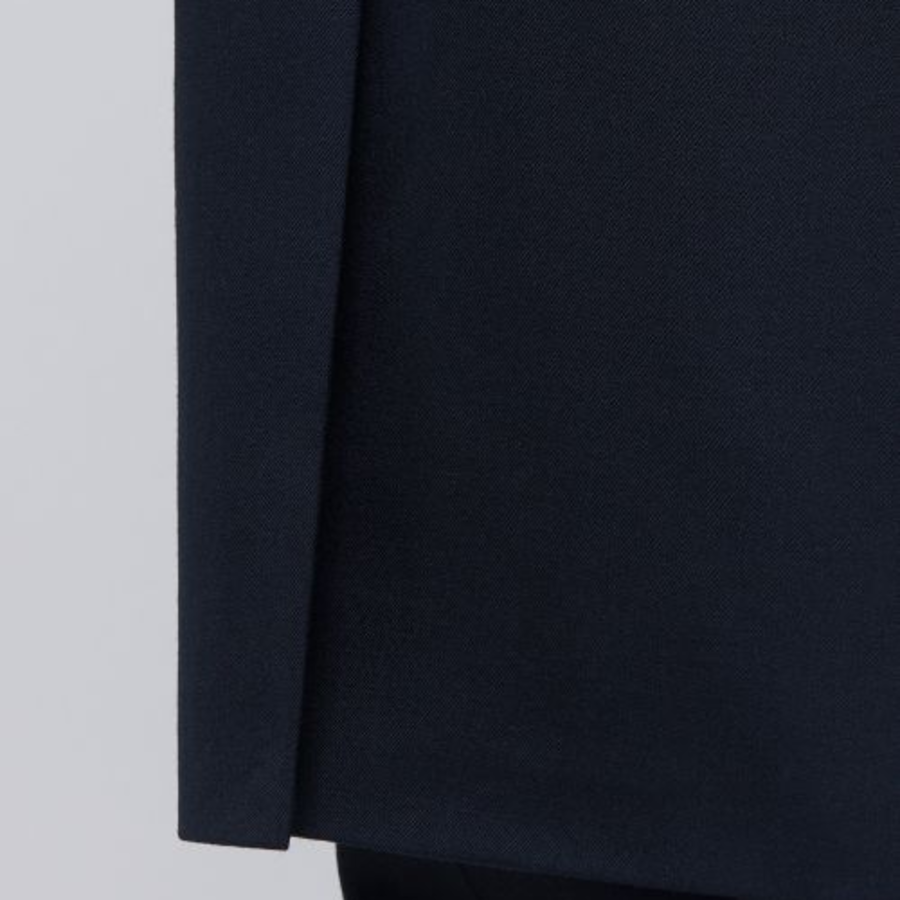 Basic Wool Blazer — Navy