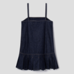 GANNI Rinse Denim Strap Mini Dress - Navy