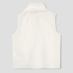 KUHO [KUHO X FRANCESCO FUCCI] Scarf Panel Sleeveless Blouse - Ivory